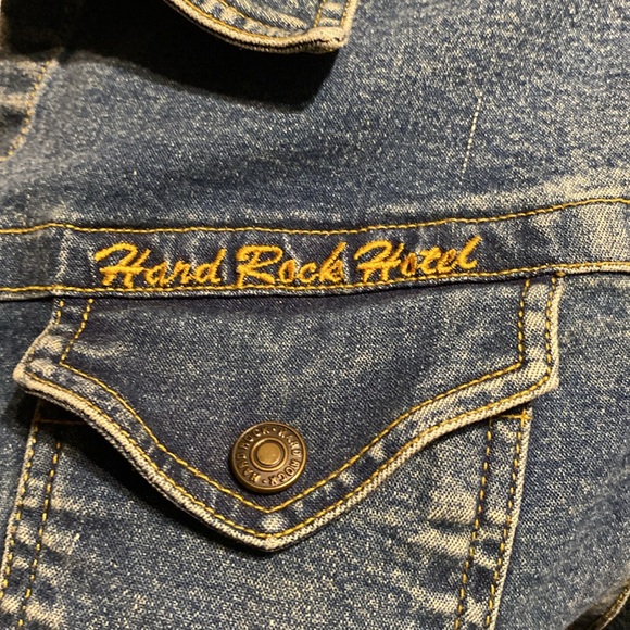 Vintage Hard Rock Cafe Women’s Denim Jacket. Size S. - Picture 2 of 7